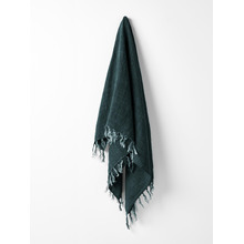 Fringed Vintage Linen Throw